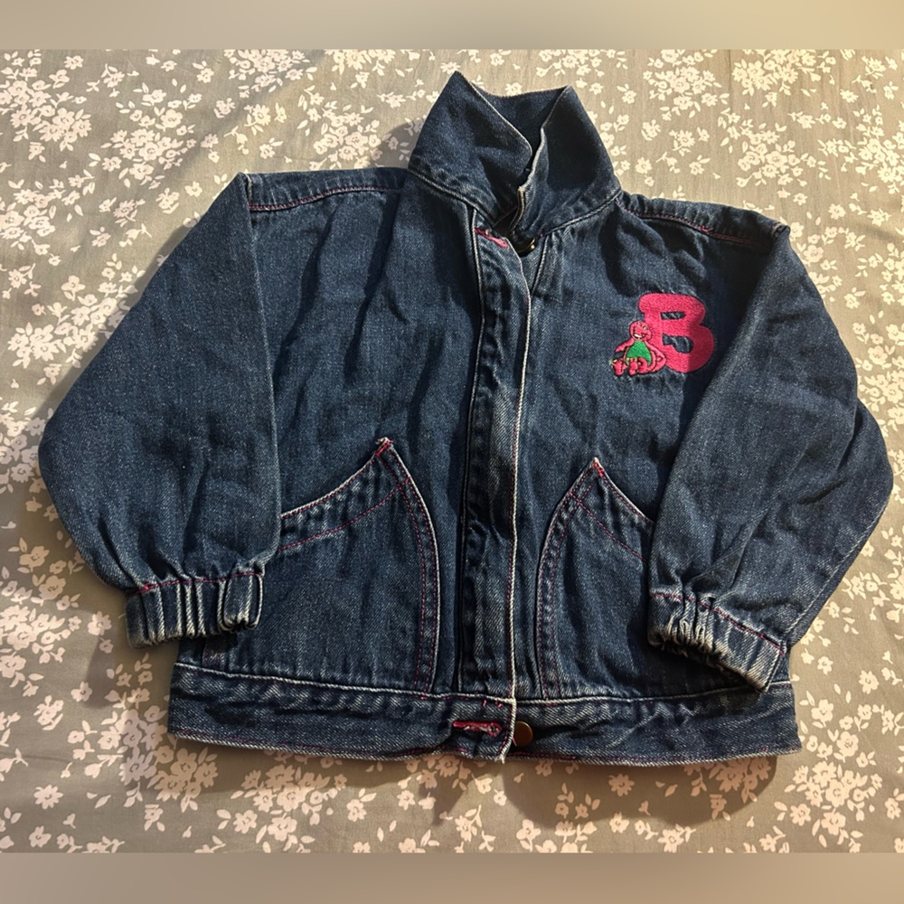 Barneys New York Kids Blue Denim Jacket